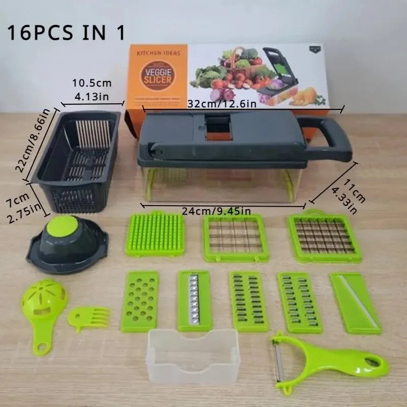 16PCS Vegetable Chopper Set