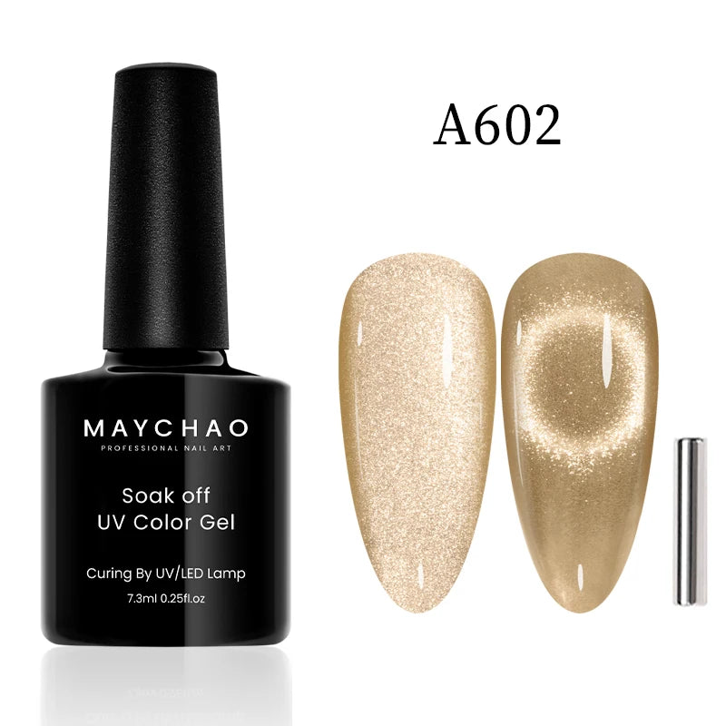 Cat Eye Magnetic Gel Polish by MAYCHAO – Holographic 12ml
