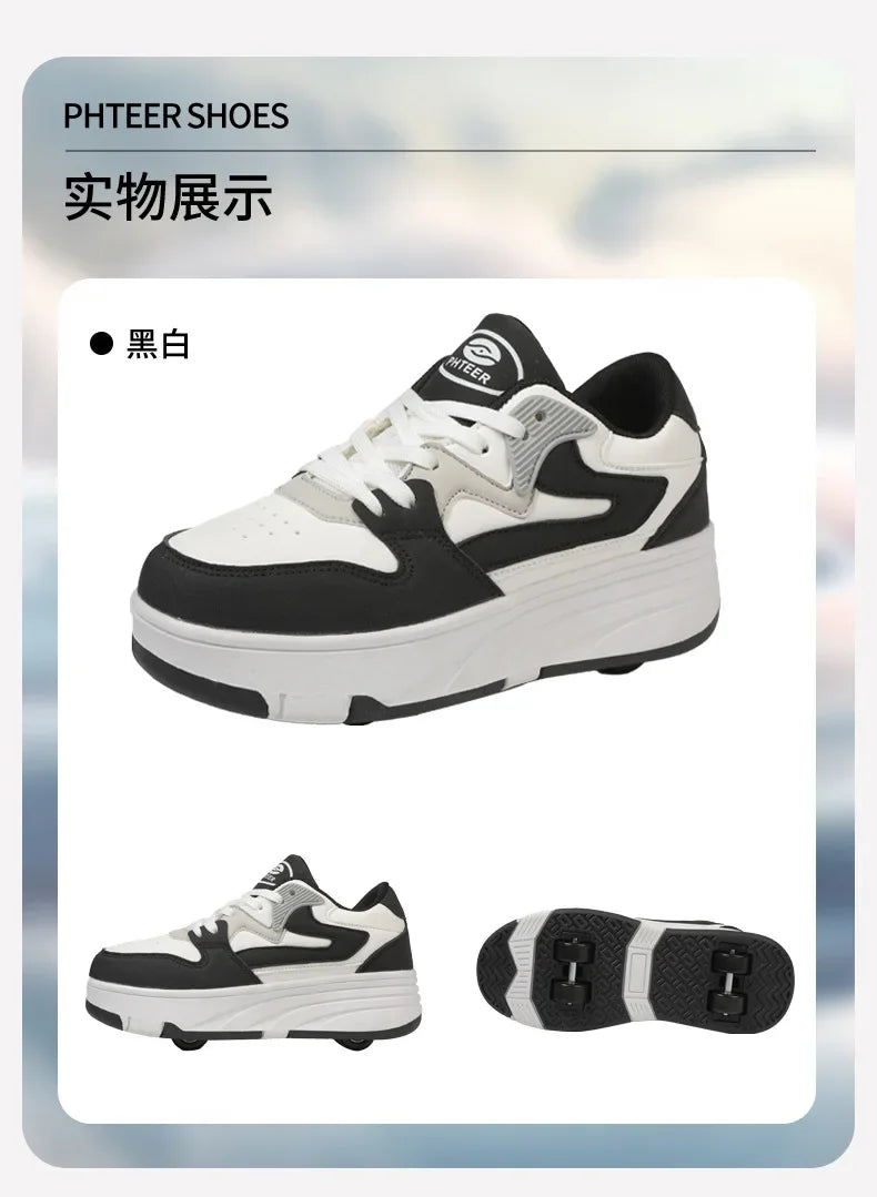 Kids Four-Wheel Roller Shoes