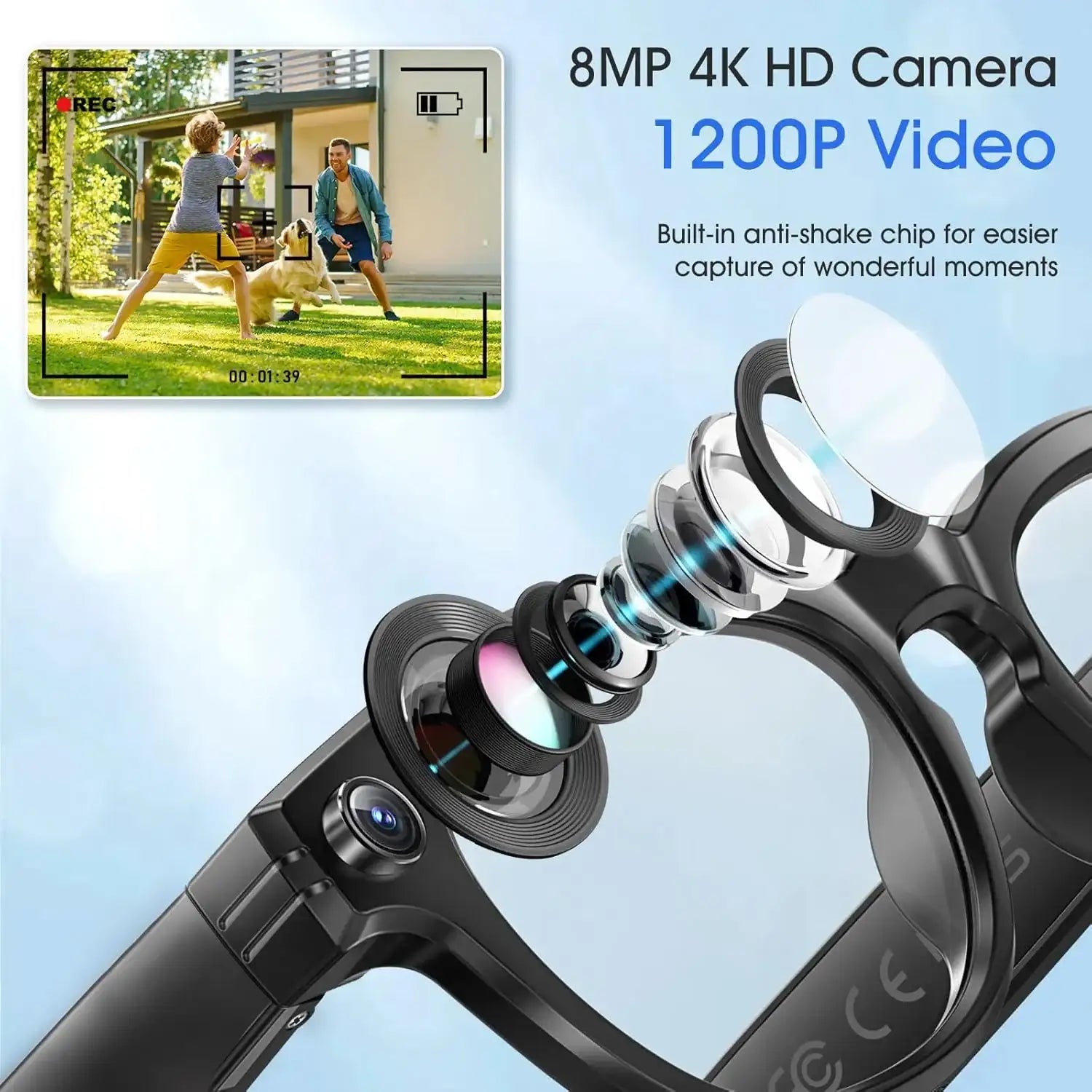 AI Smart Glasses with Camera