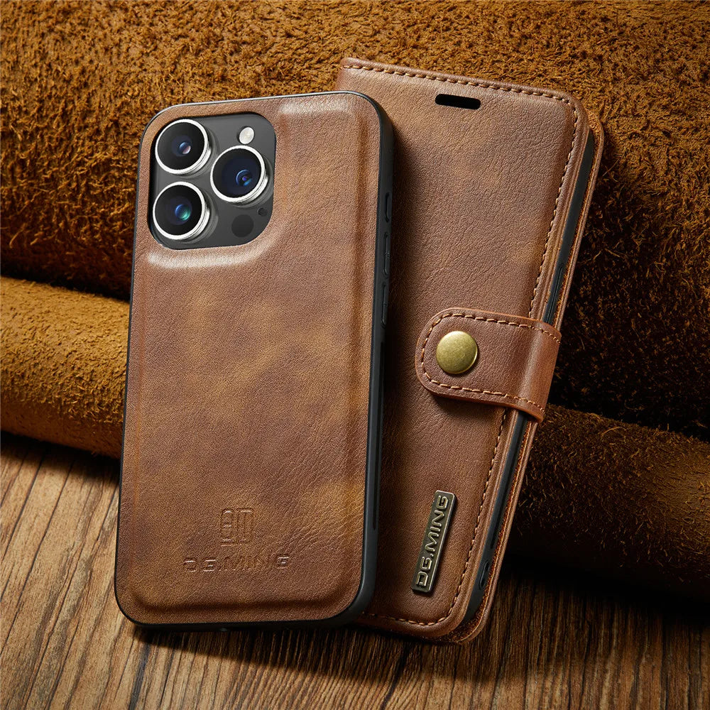 Detachable Magnetic Leather Phone Case