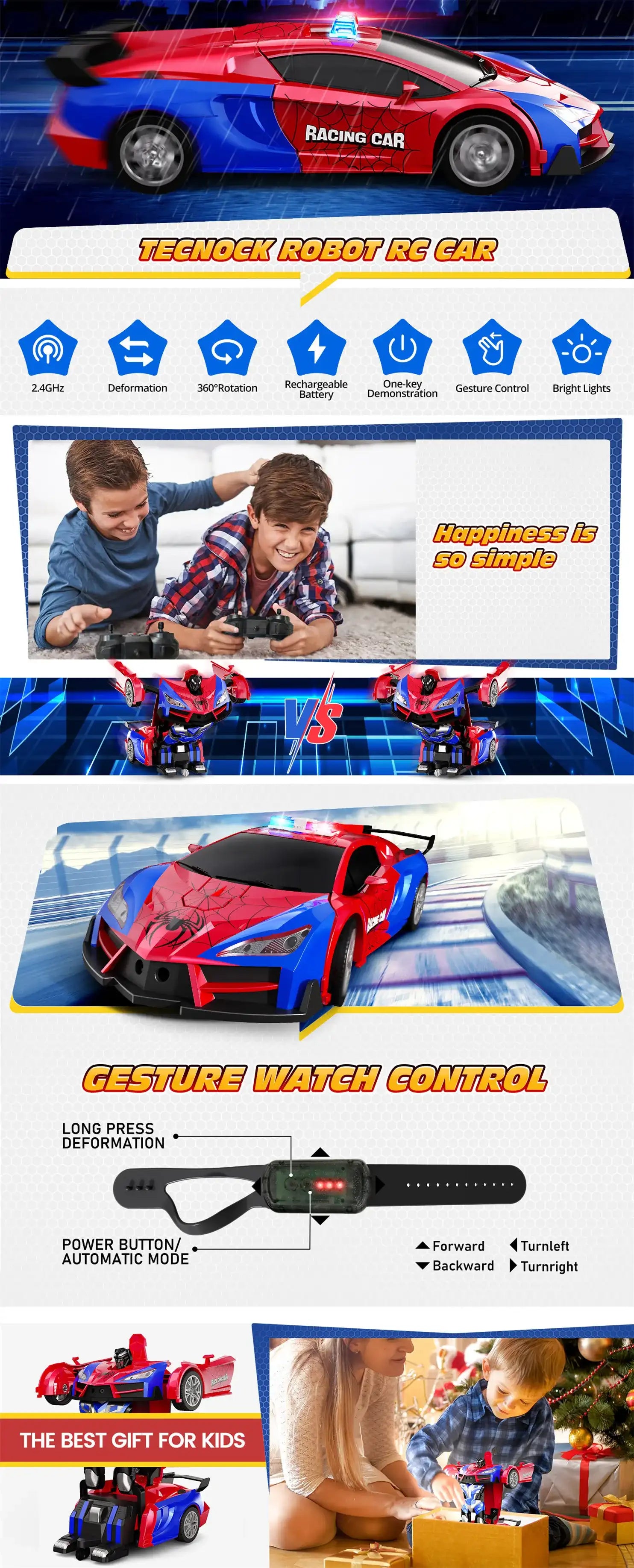 Gesture RC Police Car