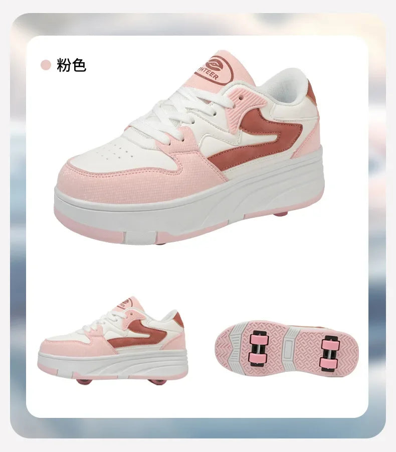 Kids Four-Wheel Roller Shoes