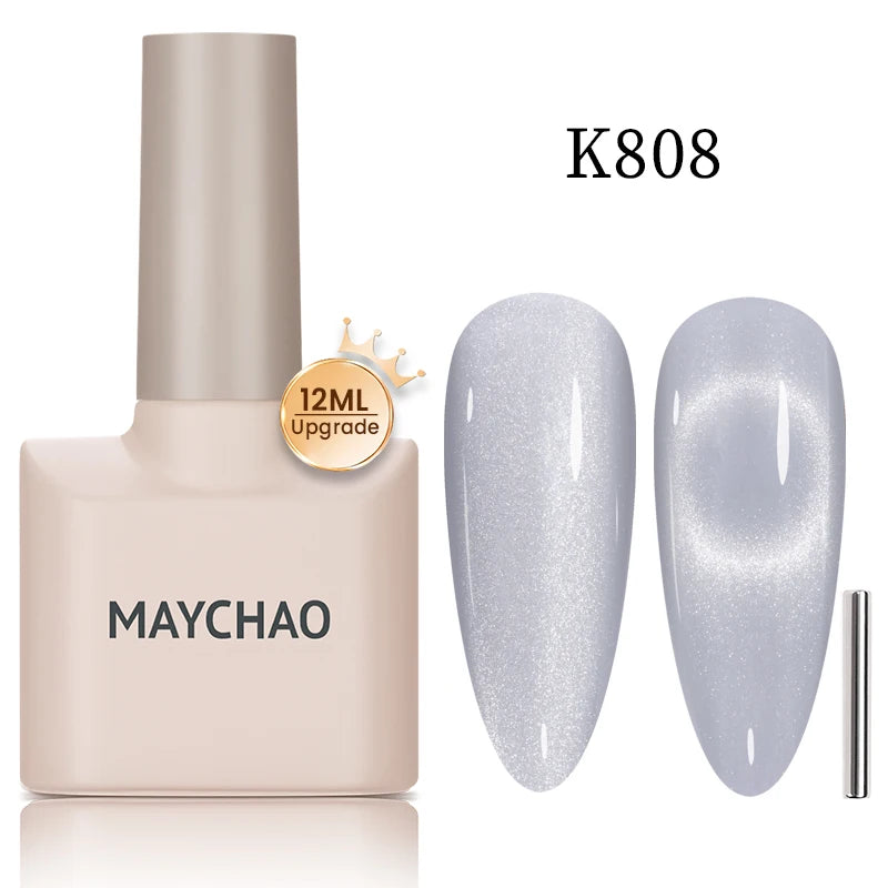 Cat Eye Magnetic Gel Polish by MAYCHAO – Holographic 12ml