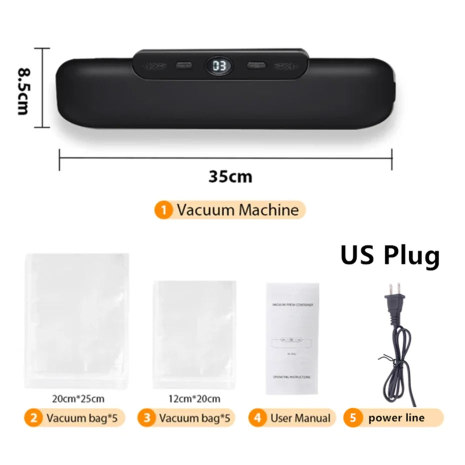 Vacuum Sealer Packaging Machine with 10 Vacuum Bags