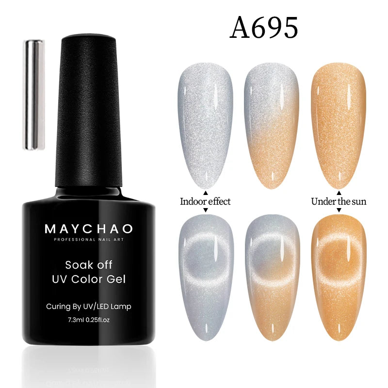 Cat Eye Magnetic Gel Polish by MAYCHAO – Holographic 12ml