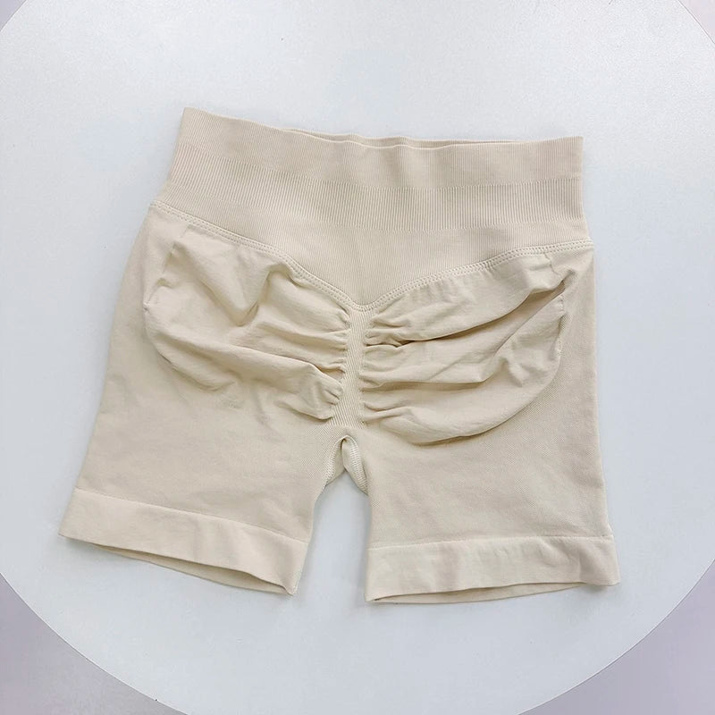 Seamless Ribbed Yoga Shorts