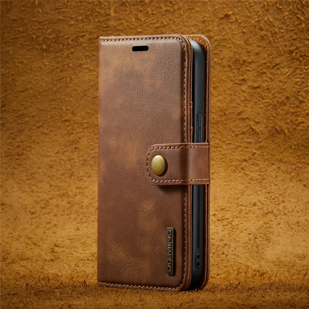 Detachable Magnetic Leather Phone Case