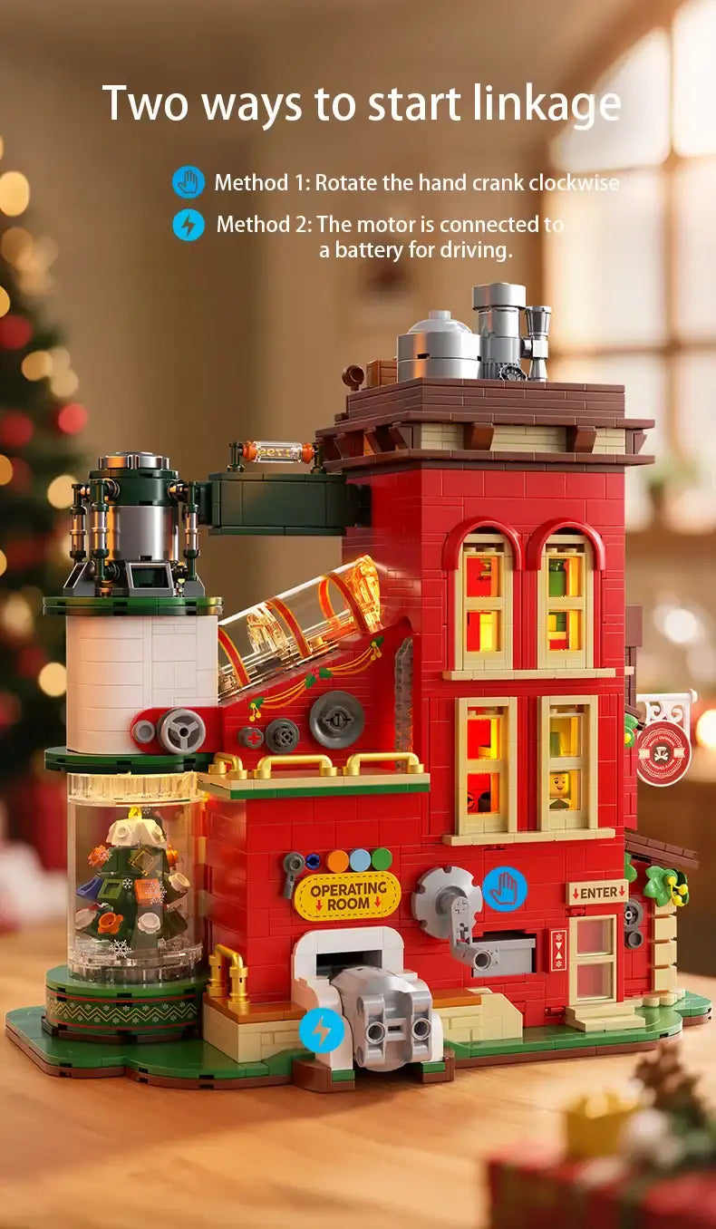 Christmas Building Block Factory Set Designed