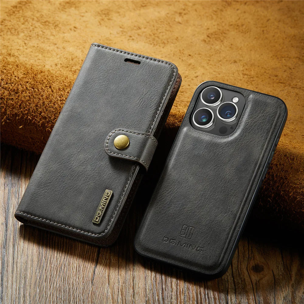 Detachable Magnetic Leather Phone Case