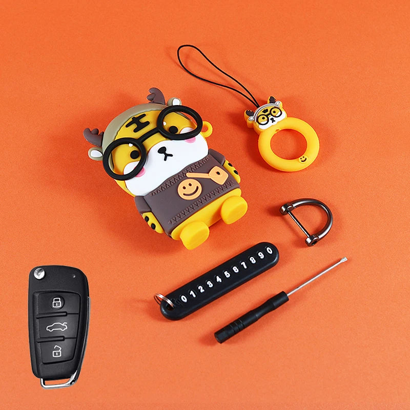 Cute Silicone Car Key Cover
