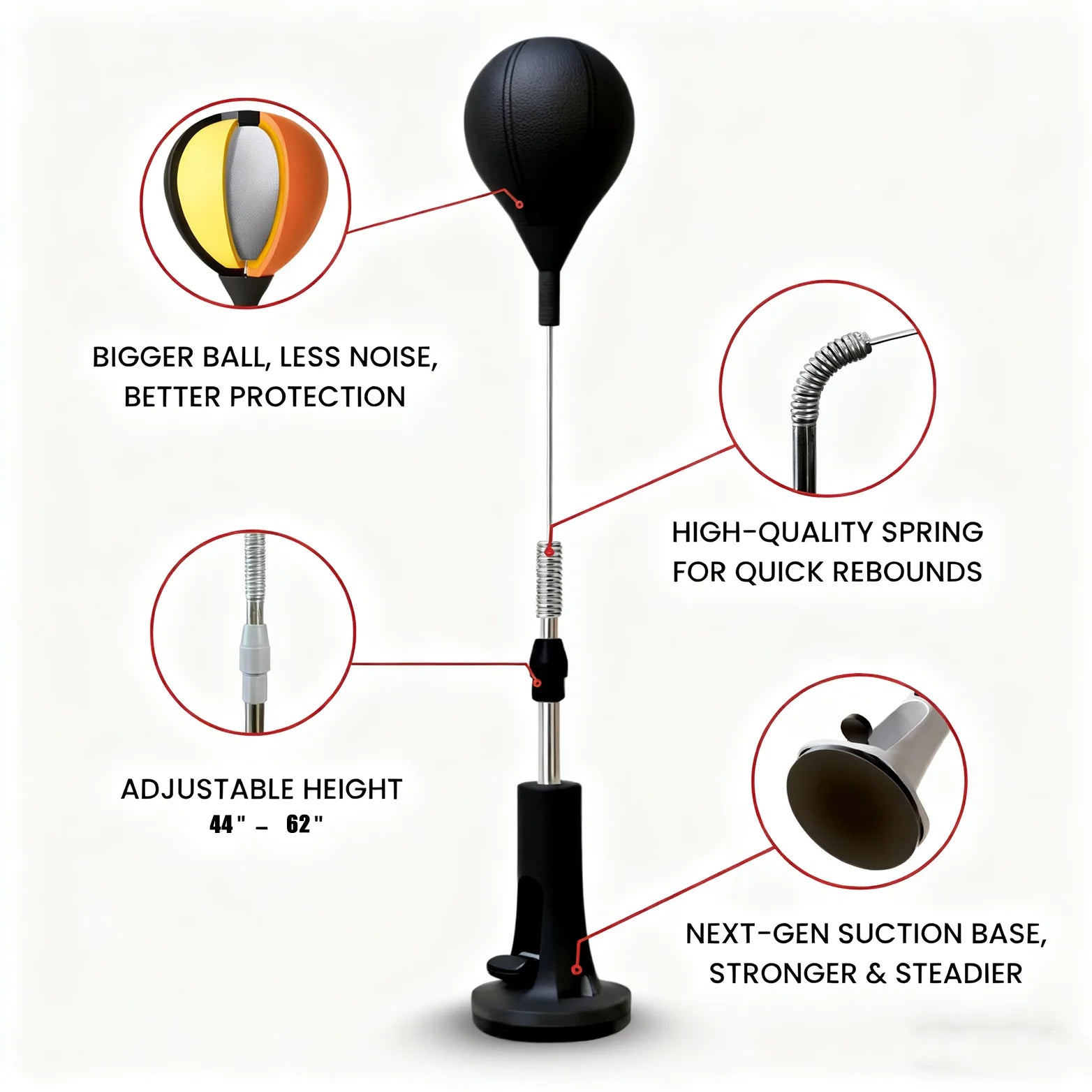 Adjustable Reflex Punching Bag
