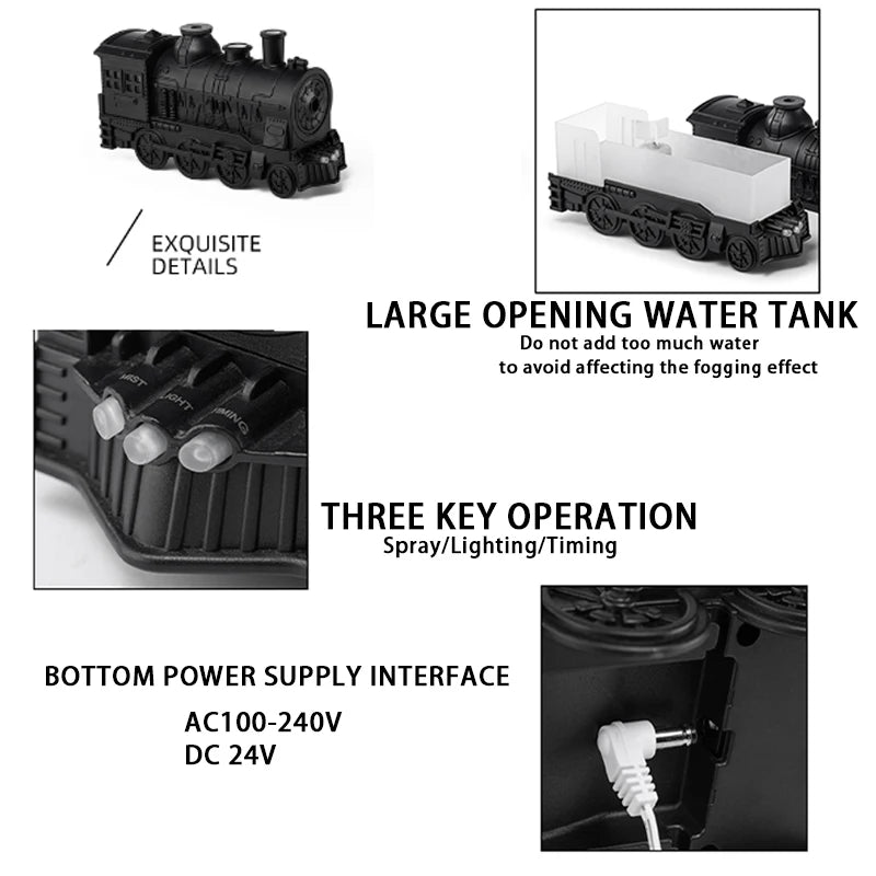 Train Humidifier Aromatherapy Diffuser