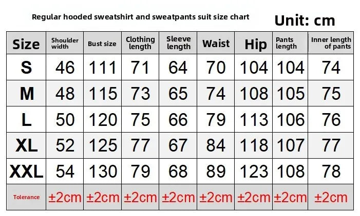Men's Thickened Hoodie And Pants Set