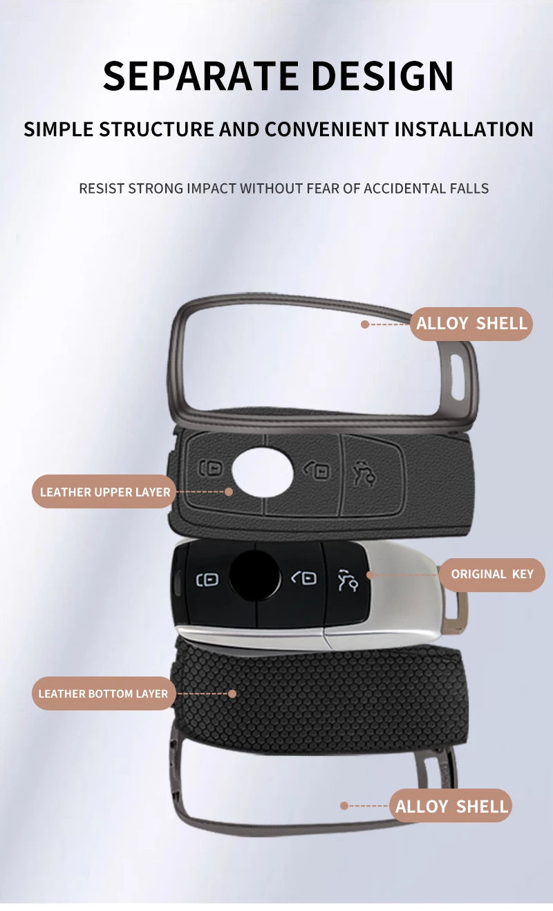 Leather Car Key Case