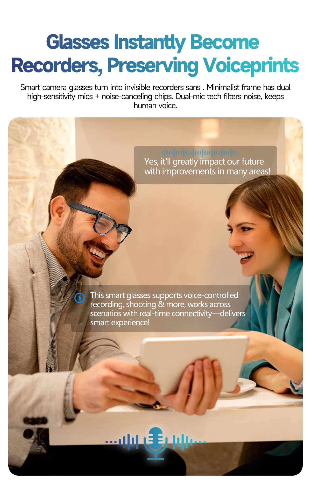 AI Smart Glasses with Camera