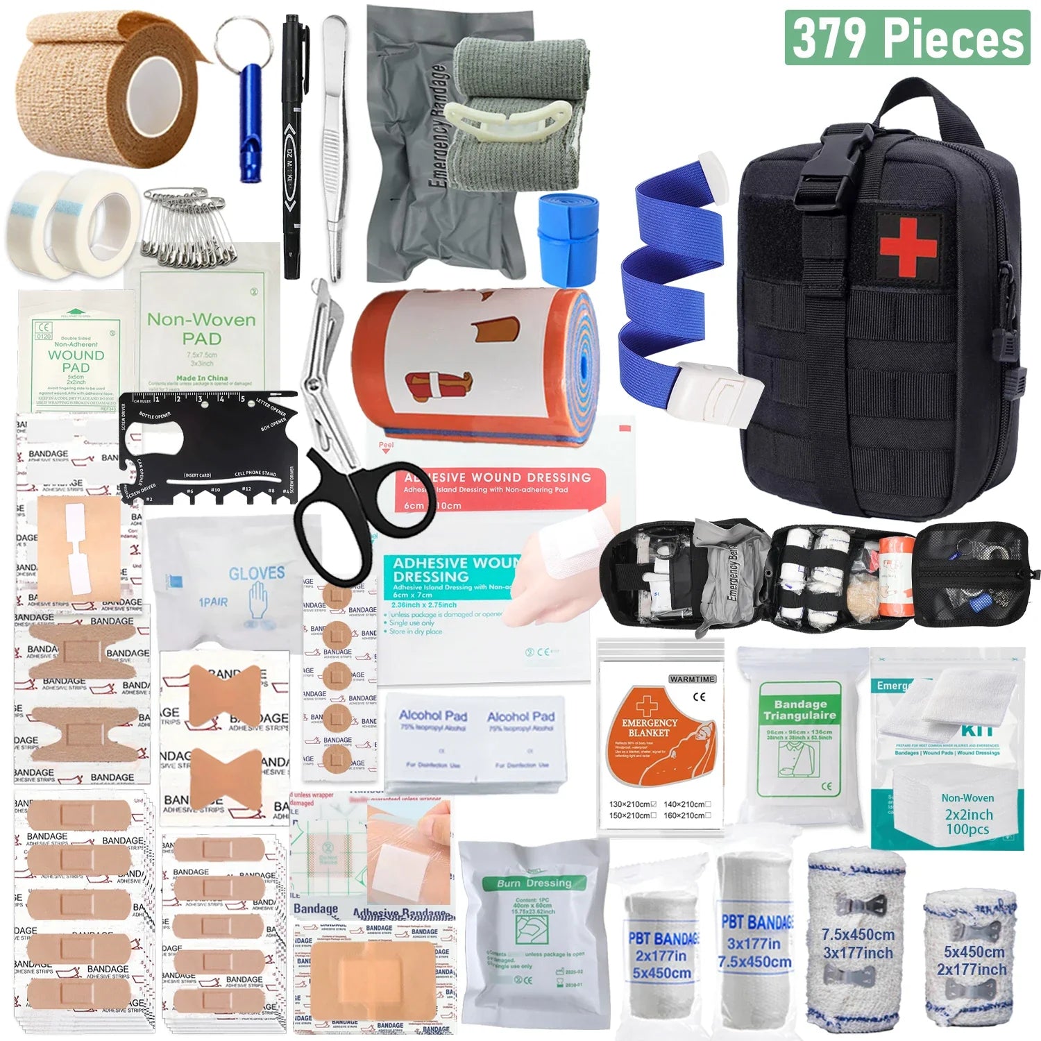 First Aid Kit 379pcs