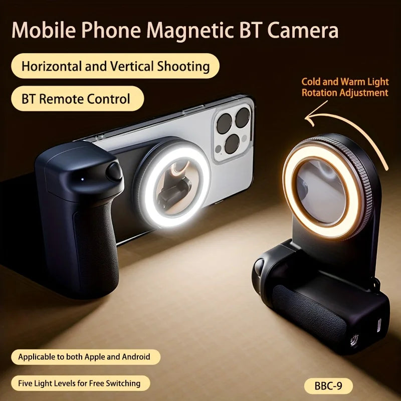 Selfie Stabilizer with Fill Light – iPhone & Android Grip