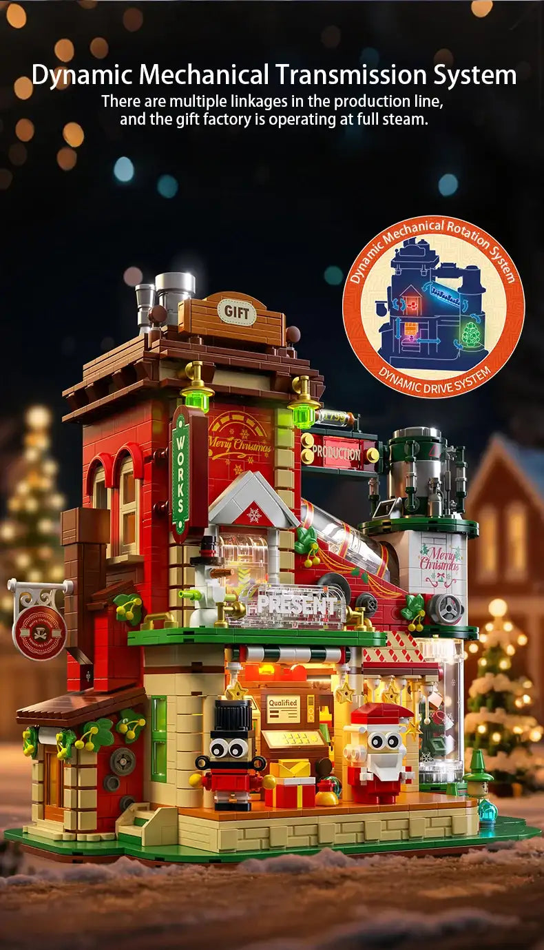 Christmas Building Block Factory Set Designed