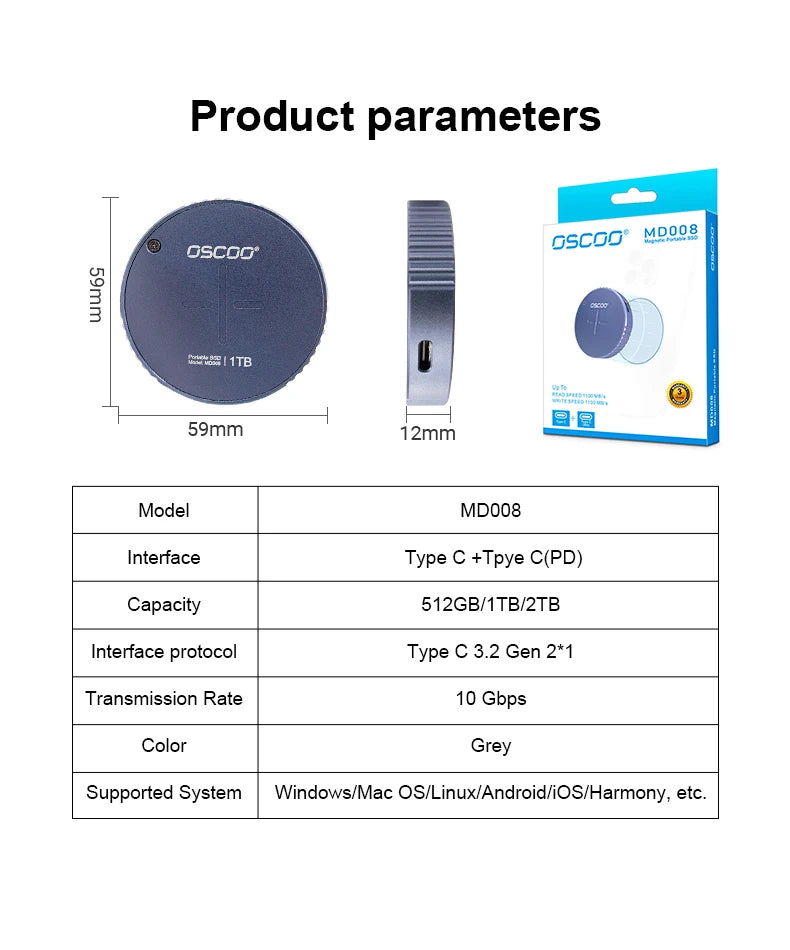 Magnetic External SSD