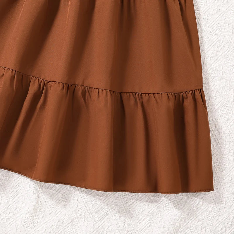 Girls Summer Dress Retro Princess