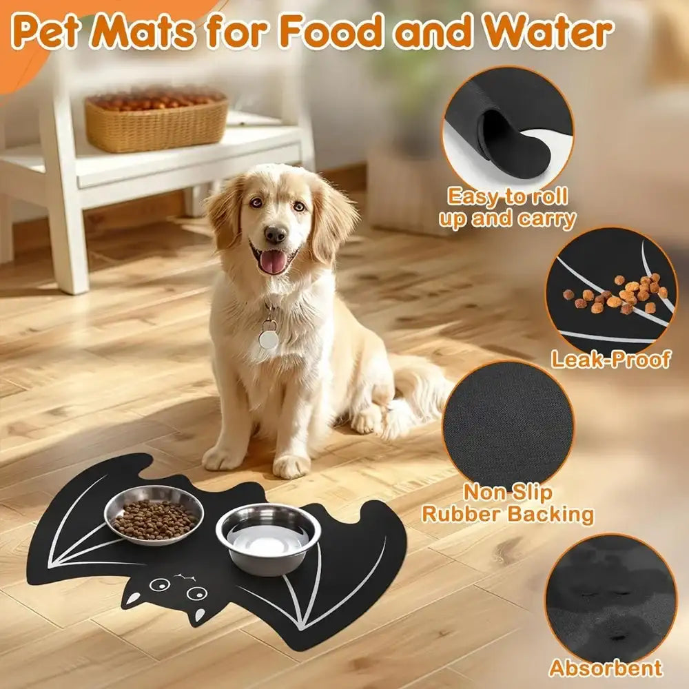 Halloween Pet Feeding Mat