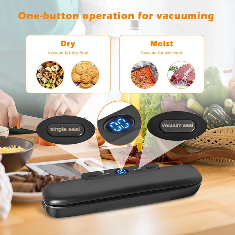 Vacuum Sealer Packaging Machine with 10 Vacuum Bags