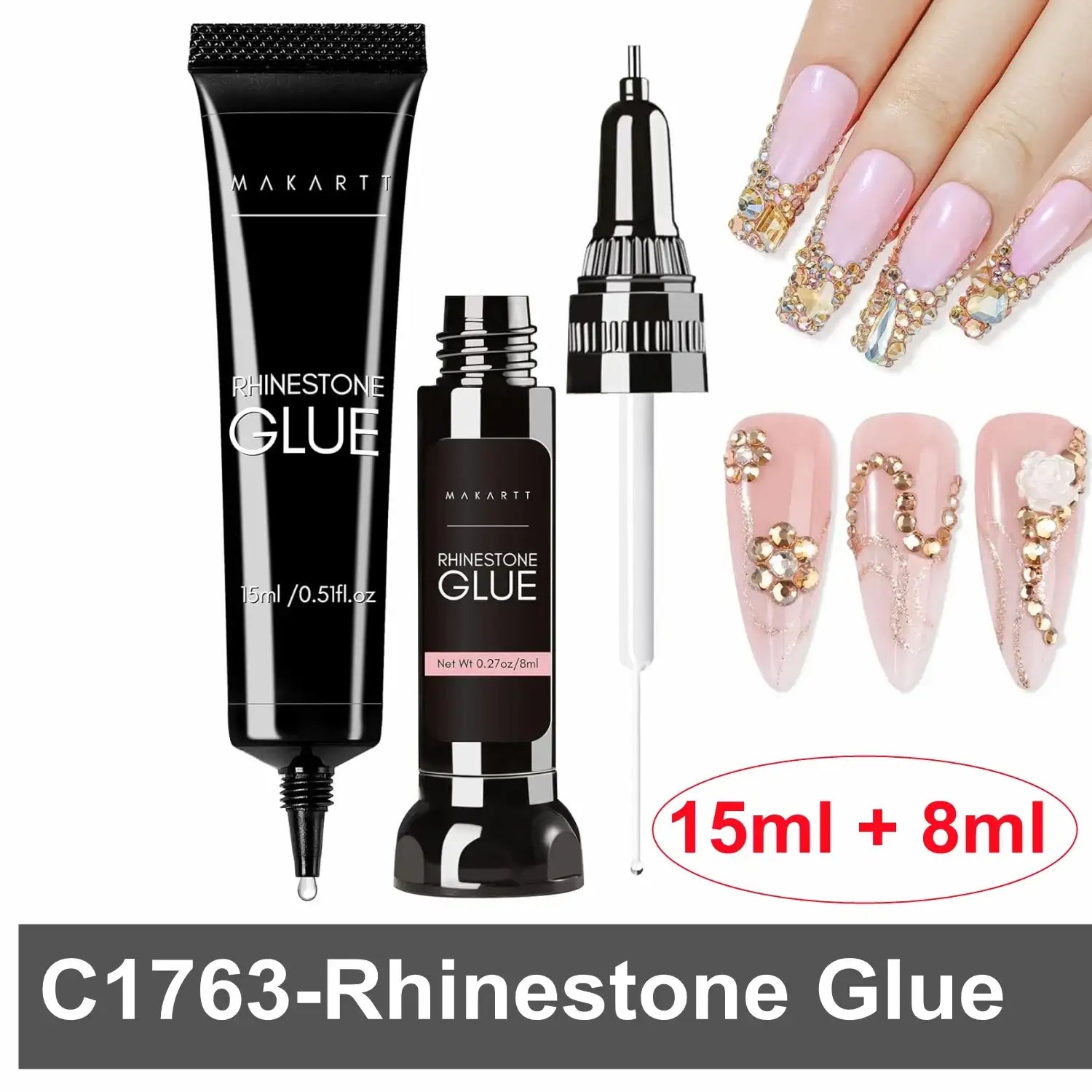 Makartt Super Strong Nail Glue for Rhinestones
