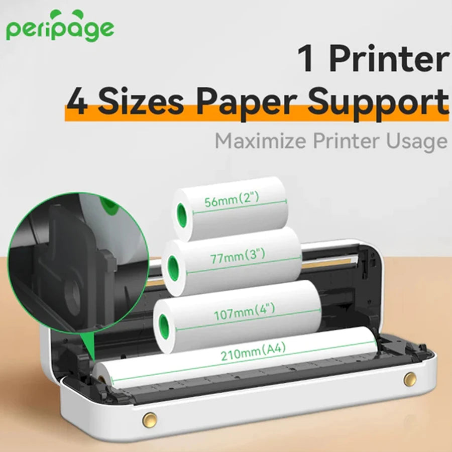 Peripage A40 Mini Thermal Printer Portable A4