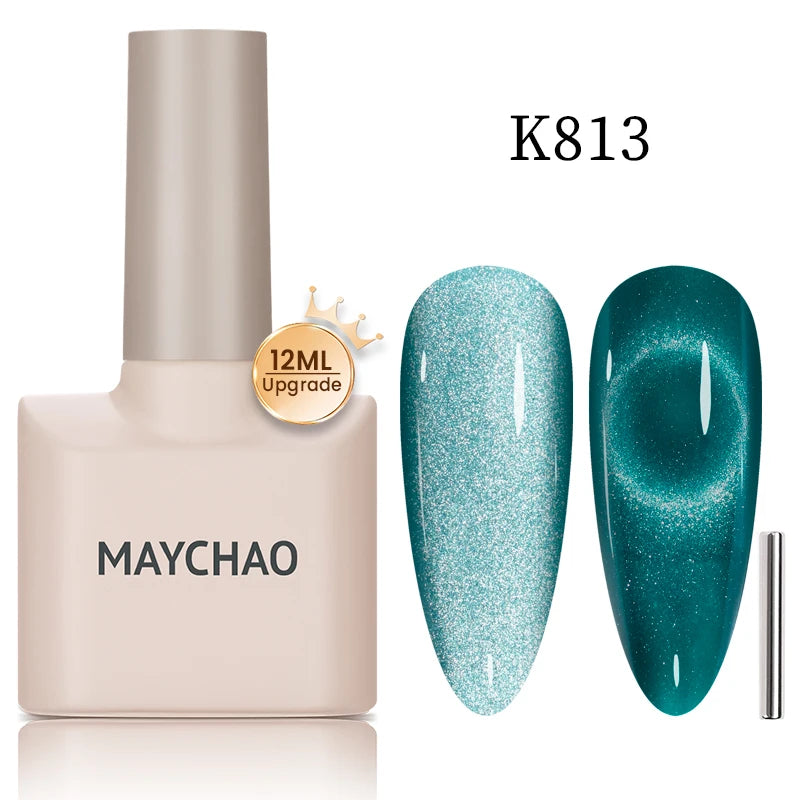 Cat Eye Magnetic Gel Polish by MAYCHAO – Holographic 12ml