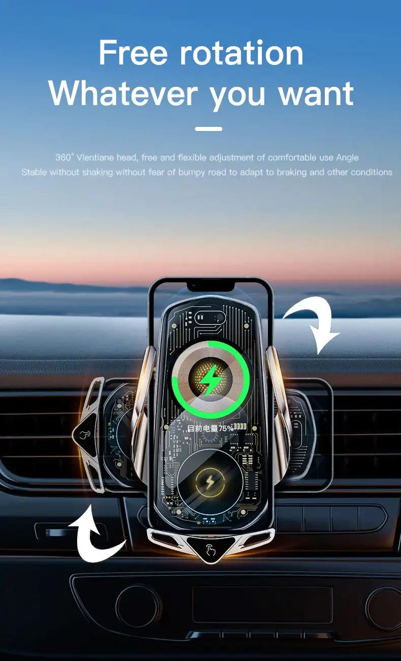 Magnetic Wireless Car Phone Holder