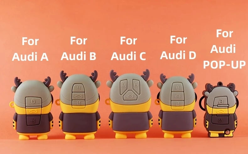 Cute Silicone Car Key Cover