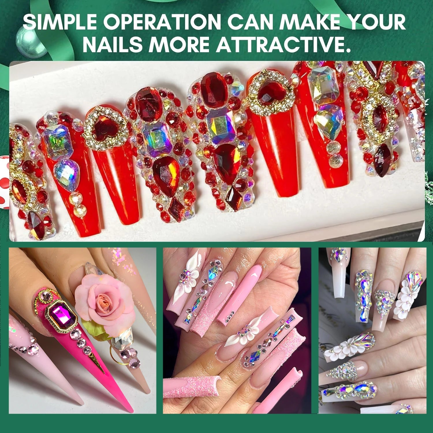 Makartt Super Strong Nail Glue for Rhinestones