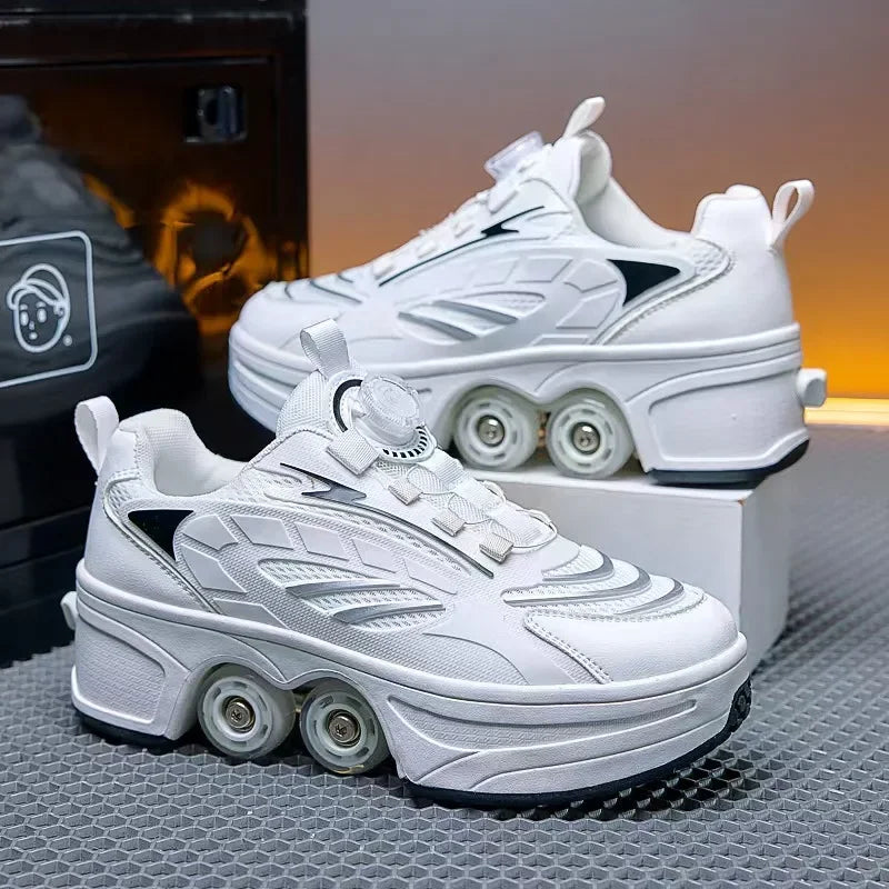 Retractable Four Wheel Roller Skates for Kids & Teens