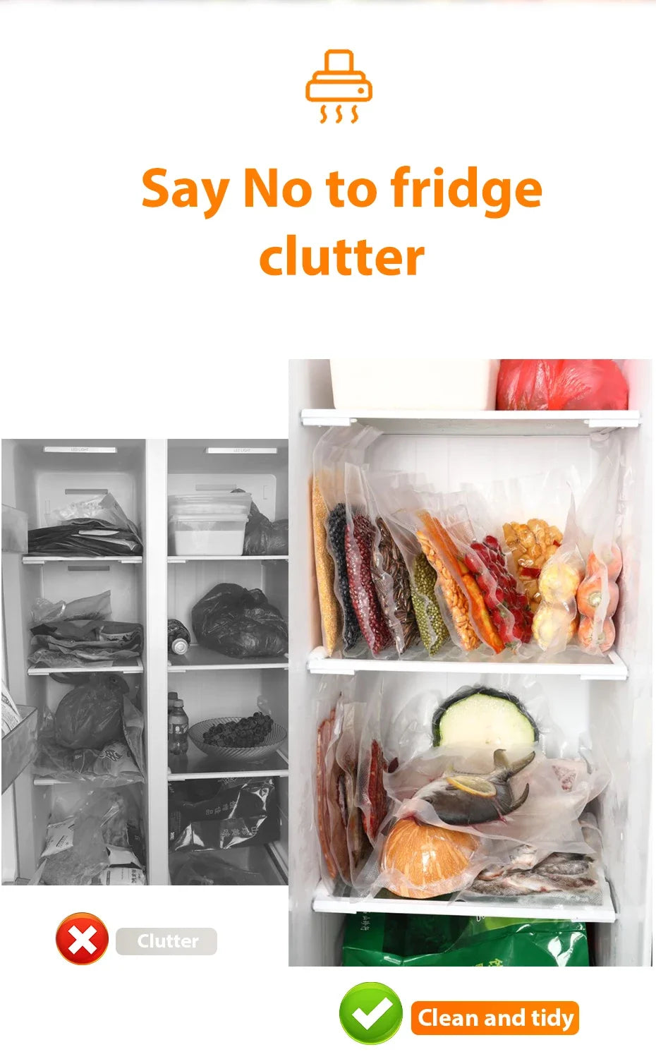 Vacuum Sealer Packaging Machine with 10 Vacuum Bags