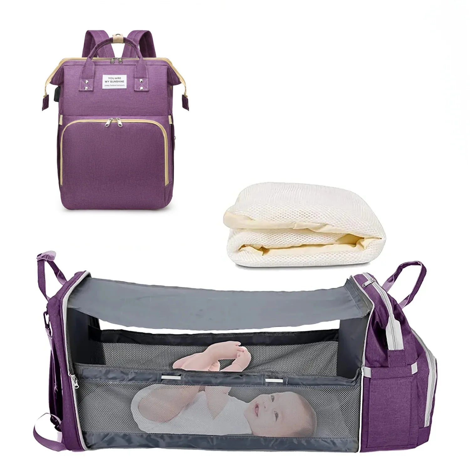 3-in-1 Baby Travel Diaper Bag