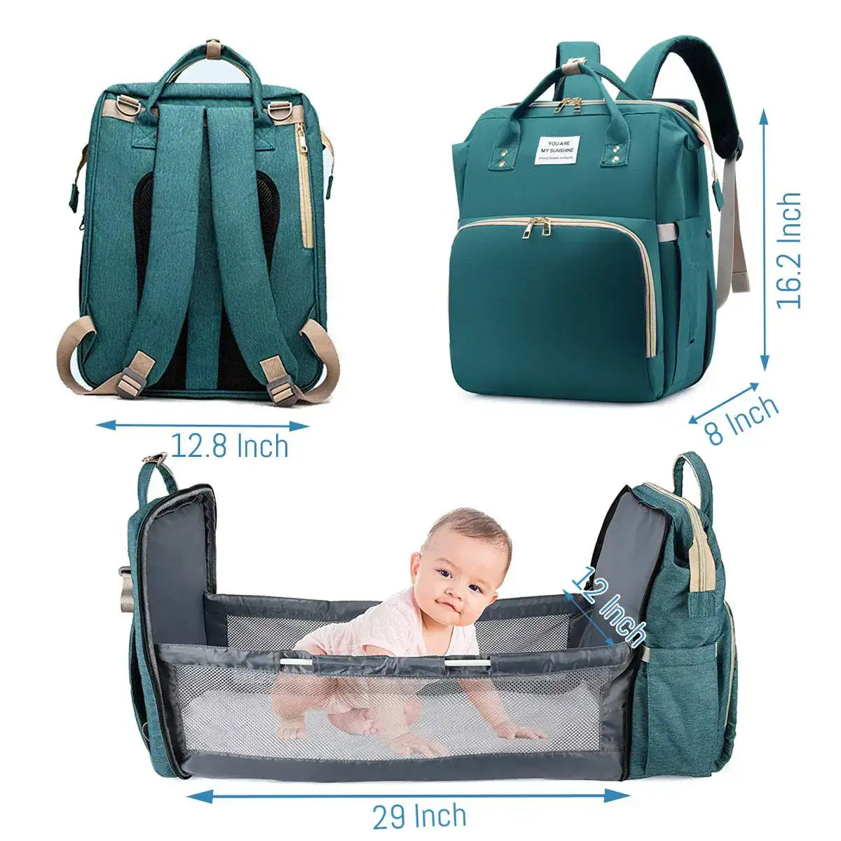 3-in-1 Baby Travel Diaper Bag