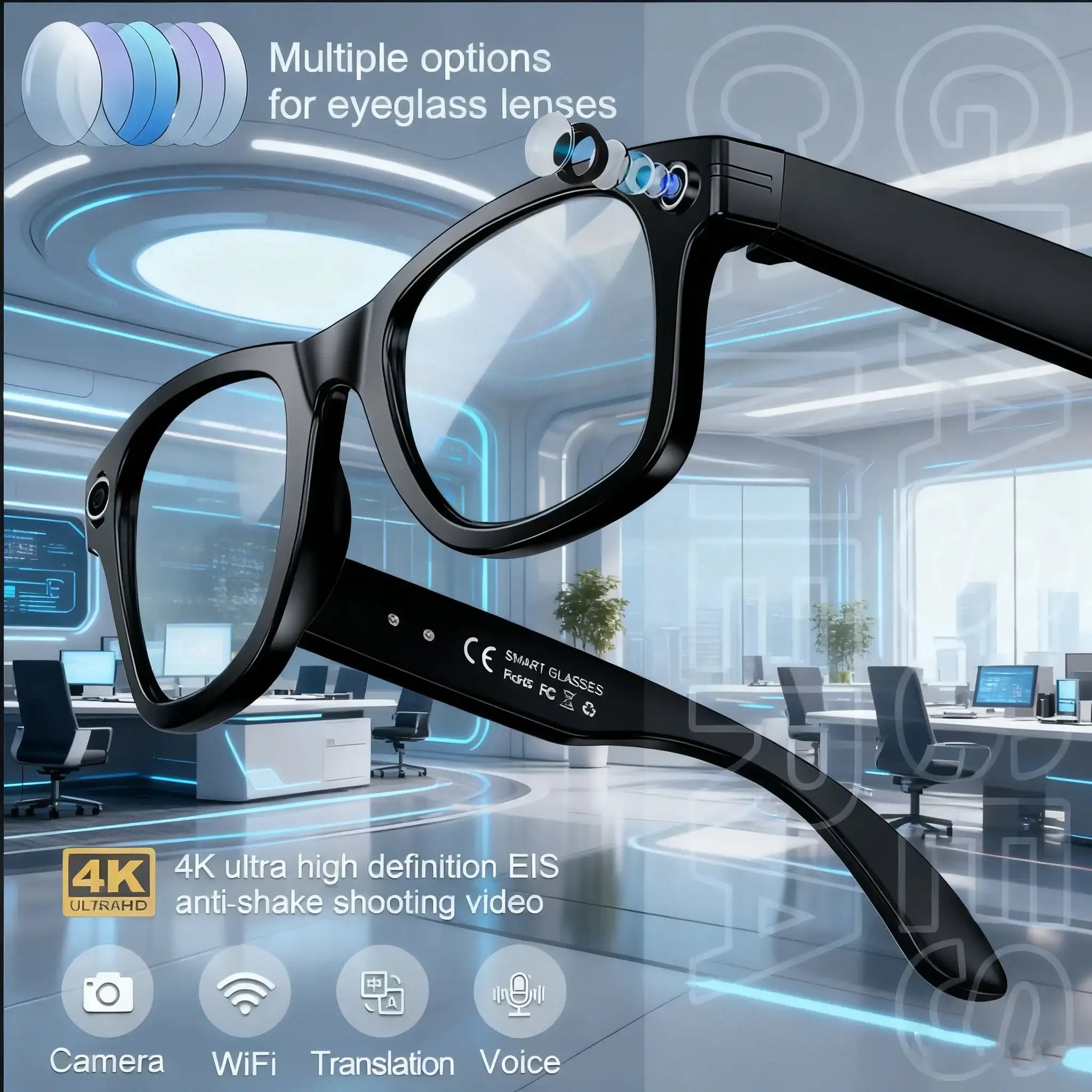 AI Smart Glasses with Camera