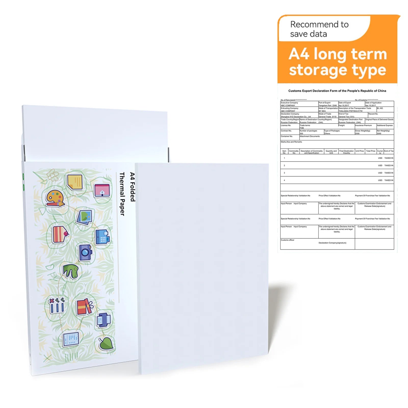 A4 Thermal Paper 210x30mm - Wireless Bluetooth Printing