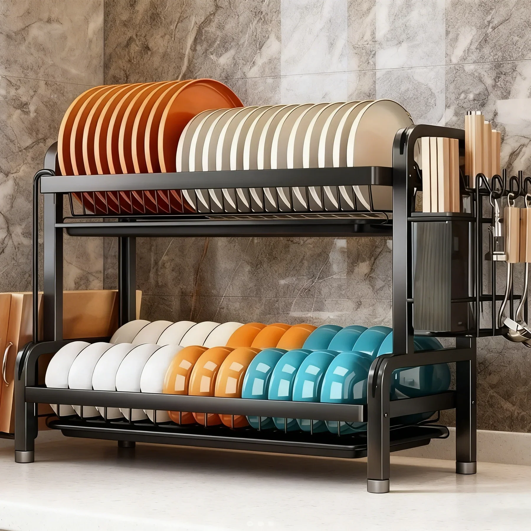 2 Tier Dish Drying Rack