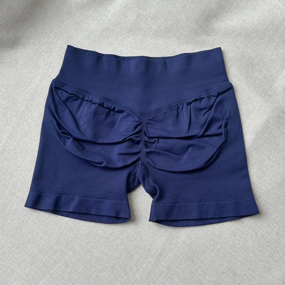 Seamless Ribbed Yoga Shorts