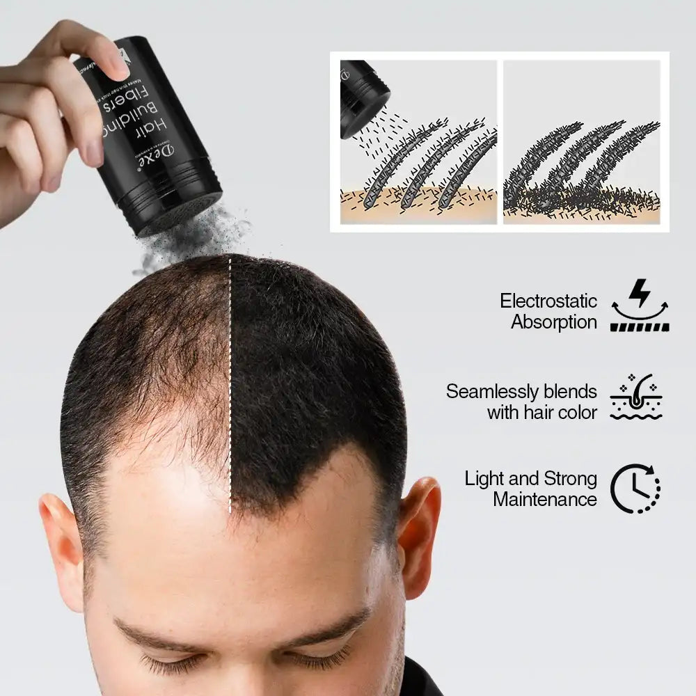 Hair Fibers Regrowth Powder - Hair Building Concealer