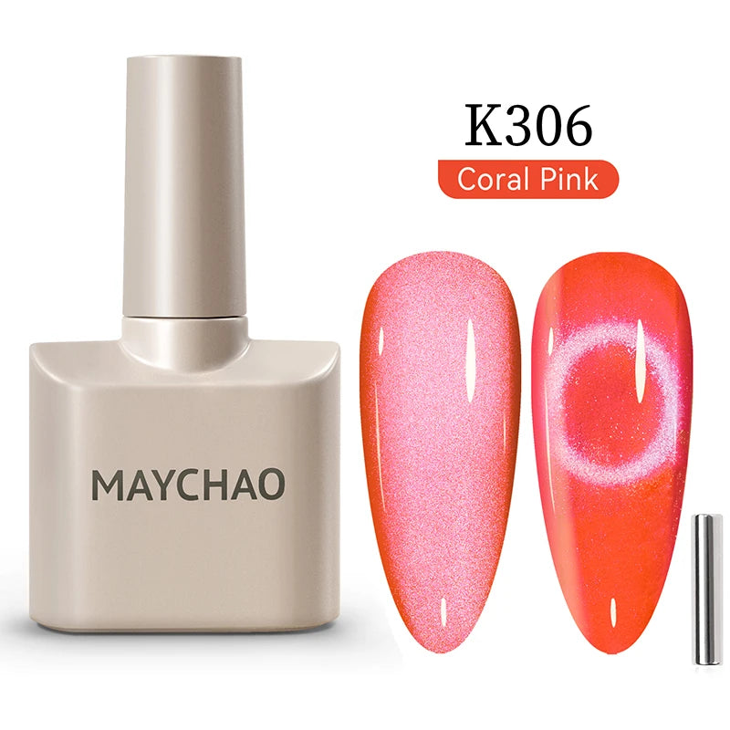 Cat Eye Magnetic Gel Polish by MAYCHAO – Holographic 12ml