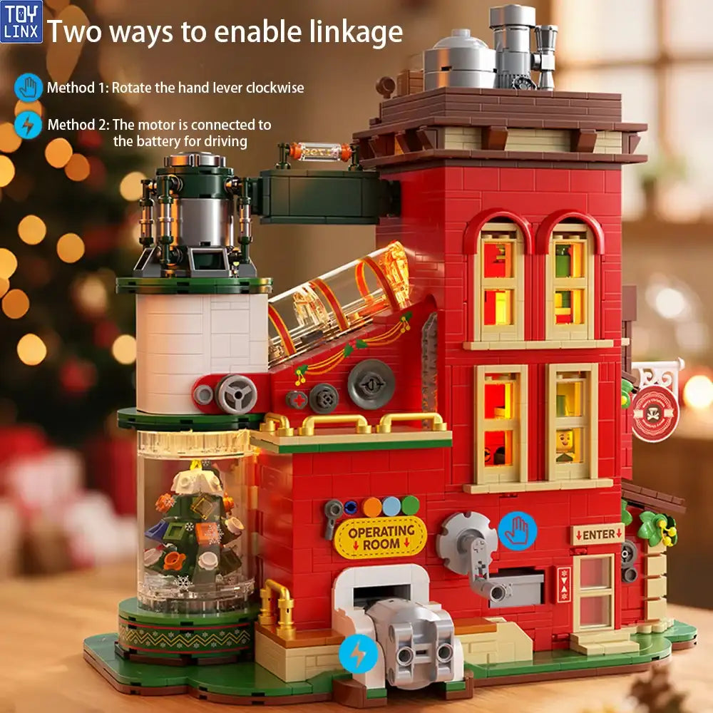 Christmas Building Block Factory Set Designed