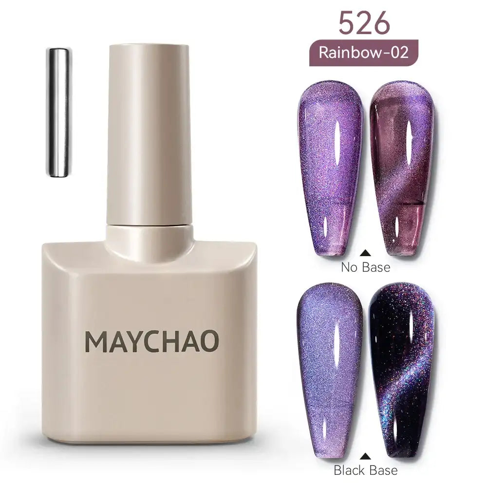 Cat Eye Magnetic Gel Polish by MAYCHAO – Holographic 12ml