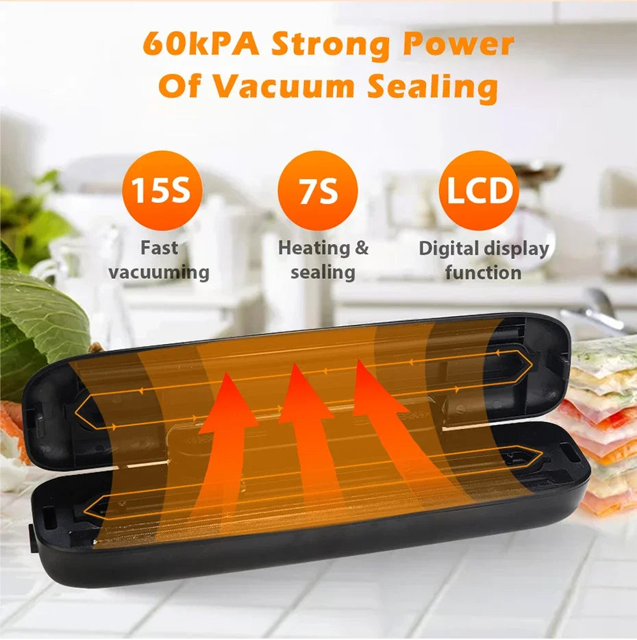 Vacuum Sealer Packaging Machine with 10 Vacuum Bags