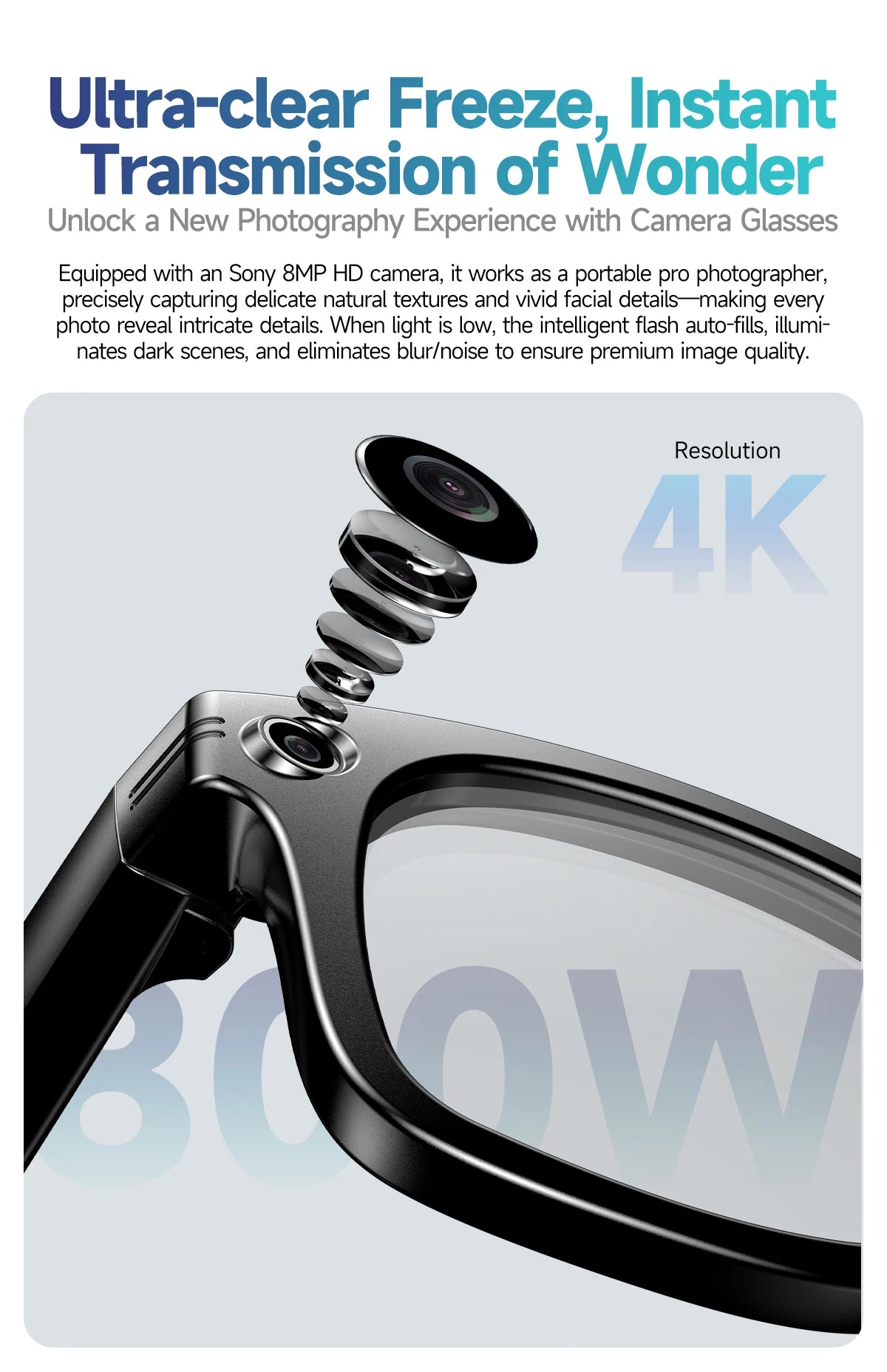 AI Smart Glasses with Camera