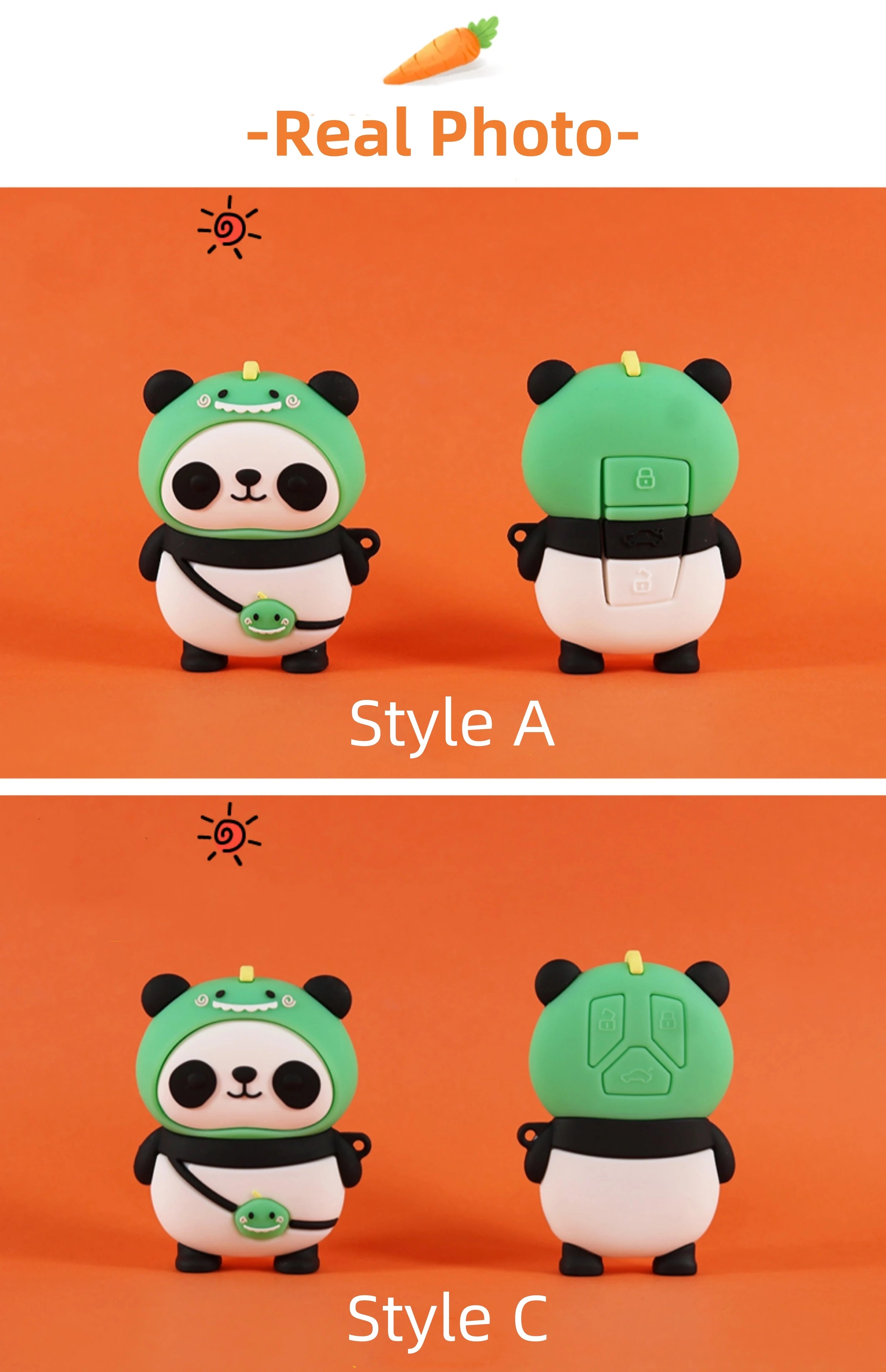 Cute Silicone Car Key Cover