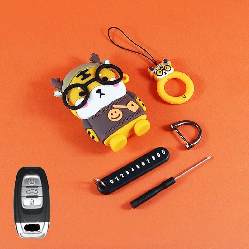 Cute Silicone Car Key Cover