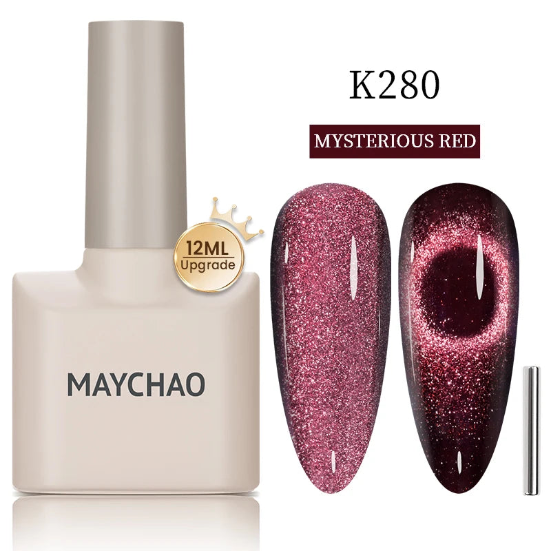 Cat Eye Magnetic Gel Polish by MAYCHAO – Holographic 12ml